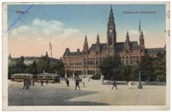 ak168470 Wien 1, Rathaus mit Rathauspark