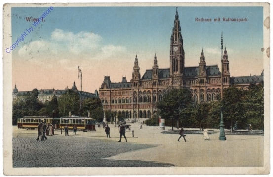 Wien 1, Rathaus mit Rathauspark