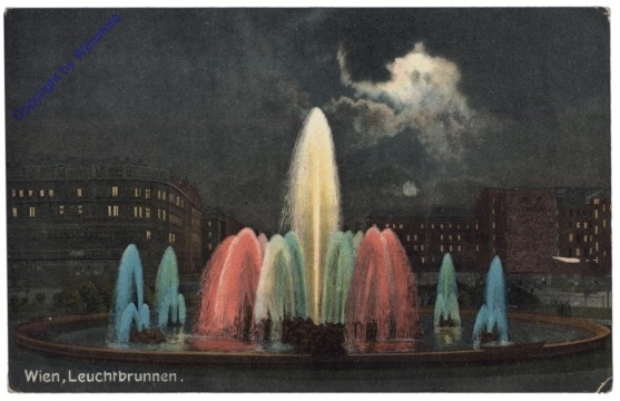 Wien 1, Schwarzenbergplatz, Leuchtbrunnen