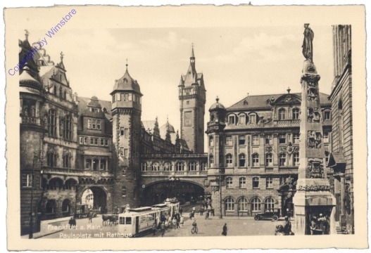 Frankfurt am Main, Paulsplatz mit Rathaus