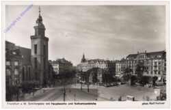 Frankfurt am Main, Schillerplatz mit Hauptwache und Katharinenkirche