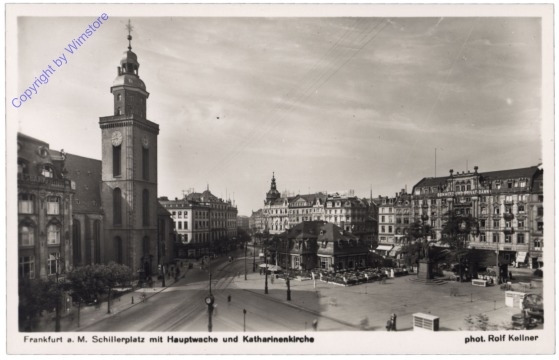 Frankfurt am Main, Schillerplatz mit Hauptwache und Katharinenkirche
