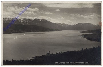 Attersee, Der Attersee vom Buchberg aus