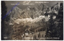 Dachstein, Austriahütte, Blick gegen die Dachstein-Südwände