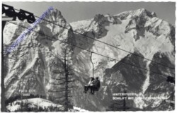 Hinterstoder, Skilift mit dem Toten Gebirge