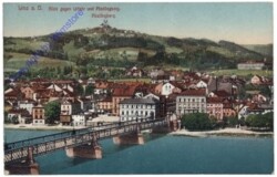 Linz an der Donau, Blick gegen Urfahr und Pöstlingberg