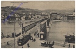 Linz an der Donau, Donaubrücke mit Urfahr