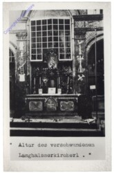 Neufelden, Altar des verschwundenen Langhalsnerkircherl