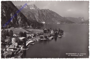 Steinbach am Attersee, Weissenbach mit Schafberg