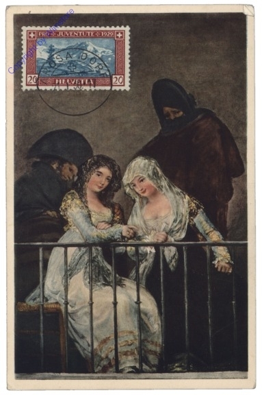 ak169401 Goya, The Majas on the Balcony