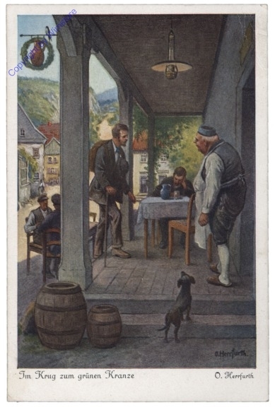 ak169441 Herrfurth, O.: Im Krug zum grünen Kranze