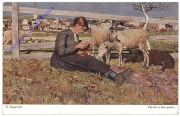 ak169464 Segantini, G.: Hirtin in Savognino