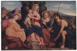 Vecchio, Palma: Maria mit dem Kinde und Heiligen