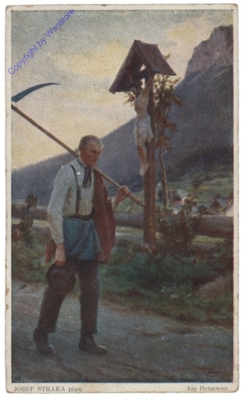 ak169487 Straka, Josef: Am Heimweg