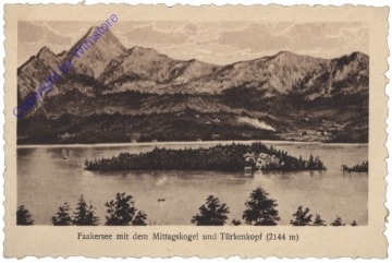Faakersee, mit dem Mittagskogel und Türkenkopf