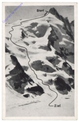 Großglockner, mit eingezeichneter Rennstrecke