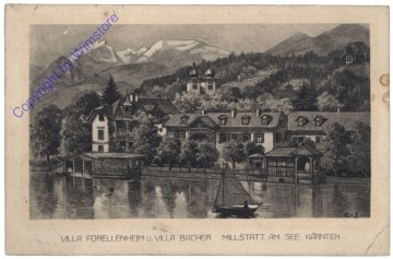 ak169825 Millstatt, Villa Forellenheim u. Villa Bacher