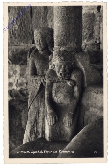 ak169826 Millstatt, Symbol. Figur im Kreuzgang