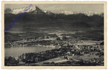 ak169934 Velden, gegen Mittagskogel u Karawanken