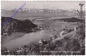 Villach, Kanzelbahn mit Villach und Julische Alpen