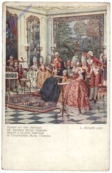 Mozart vor dem Hofstaat der Kaiserin Maria Theresia