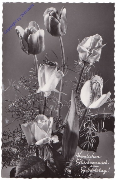 ak169988 Blumen, Geburtstag