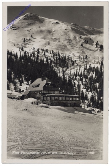 Donnersbach, Neue Plannerhütte mit Gläserkoppe