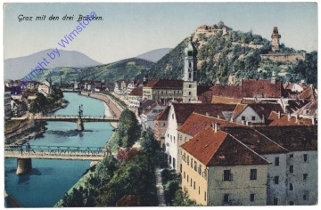 Graz, mit den drei Brücken