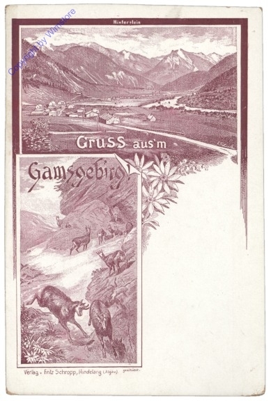Hochschwab, Gruss aus'm Gamsgebirg