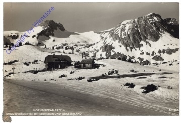 Hochschwab, Sonnschienhütte mit dem Ebenstein und Graserwand