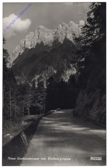 Liezen, Neue Gesäusestrasse mit Hochtorgruppe