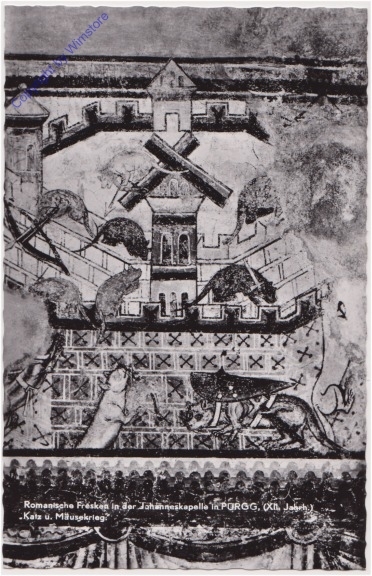 Pürgg, Romanische Fresken in der Johanneskapelle