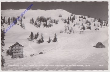Tauplitz, Alpengasthof Hierzegger mit Schneiderkogel