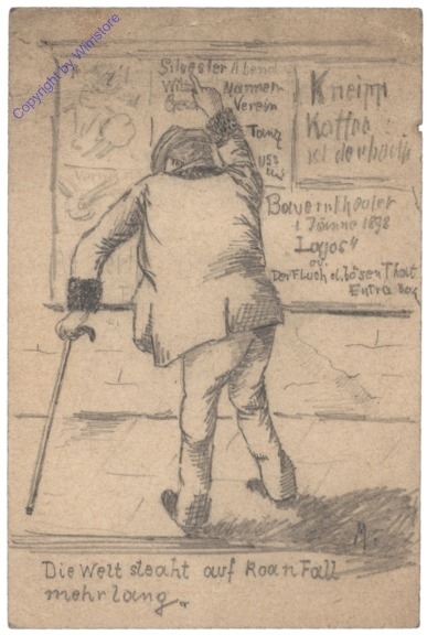 Die Welt steaht auf koan Fall mehr lang.