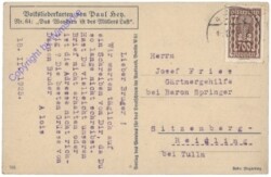 Das Wandern ist des Müllers Lust ...