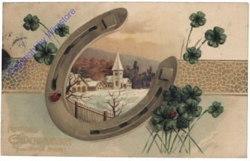 Hufeisen mit Dorf