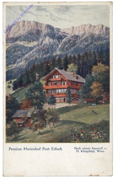 ak170899 Edlach, Pension Marienhof