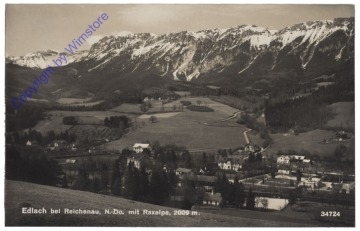 ak170907 Edlach, mit Raxalpe