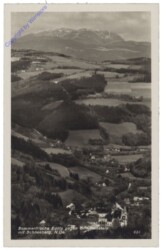 Edlitz, gegen Grimmenstein mit Schneeberg