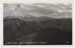 Furth an der Triesting, Hocheck, Blick gegen Schneeberg, Rax und Schneealpe