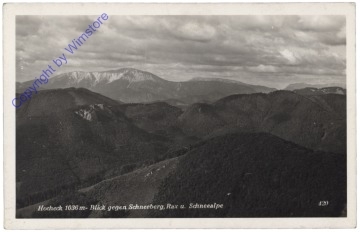 ak170951 Furth an der Triesting, Hocheck, Blick gegen Schneeberg, Rax und Schneealpe