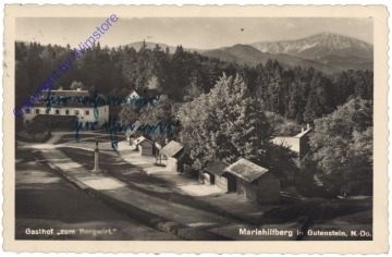 ak171000 Gutenstein, Gasthof zum "Bergwirt", Mariahilfberg