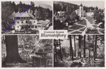 ak171004 Gutenstein, Mariahilfberg, Multiansicht, Gasthof Huber
