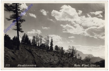 Hohe Wand, Abendstimmung