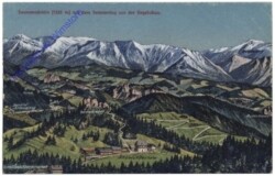 Maria Schutz am Semmering, Sonnwendstein mit dem Semmering aus der Vogelschau