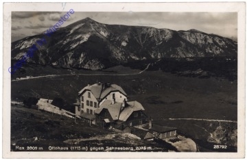 Rax, Ottohaus gegen Schneeberg