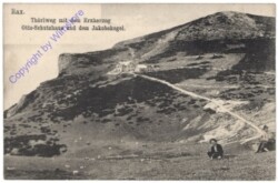 Rax, Thörlweg mit dem Erzherzog Otto-Schutzhaus und dem Jakobskogel