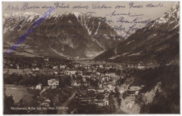 Reichenau, mit der Rax