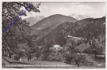 Scheuchenstein, Gauermannhof gegen Schneeberg