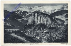 Semmering, Blick auf Kalte Rinne u. Polleroswand gegen Rax
